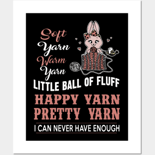 soft yarn yarn yarn little ball of fluff happy yarn pretty yarn i can never have enough crochet Posters and Art